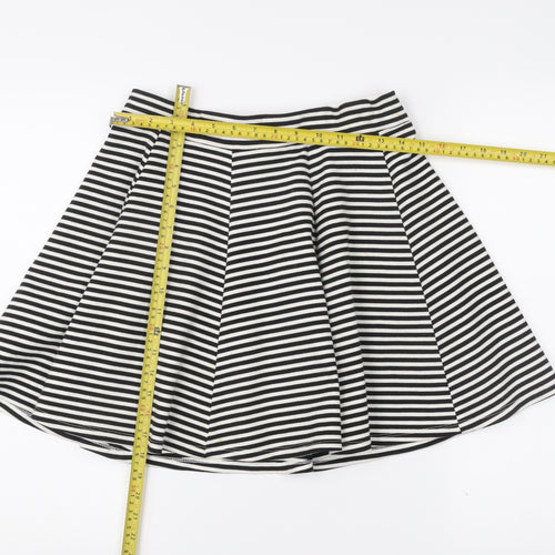 Esmara Women’s Black White Stripe A-Line Skirt Size 12