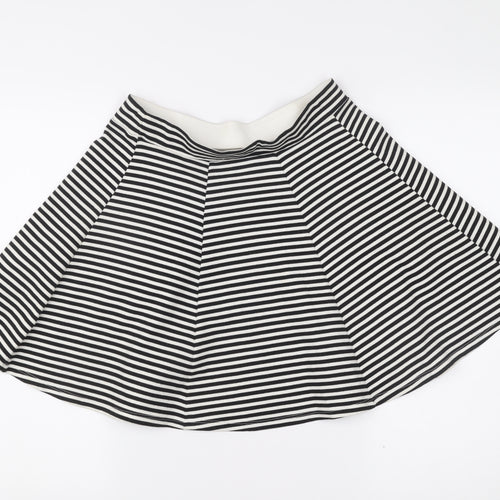 Esmara Women’s Black White Stripe A-Line Skirt Size 12