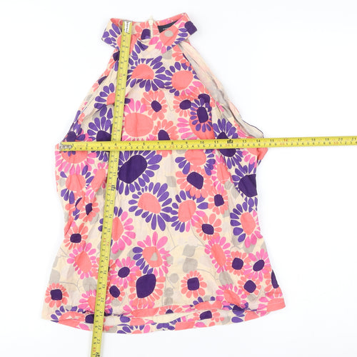 French Connection Womens Multicoloured Floral Halter Blouse Size 12