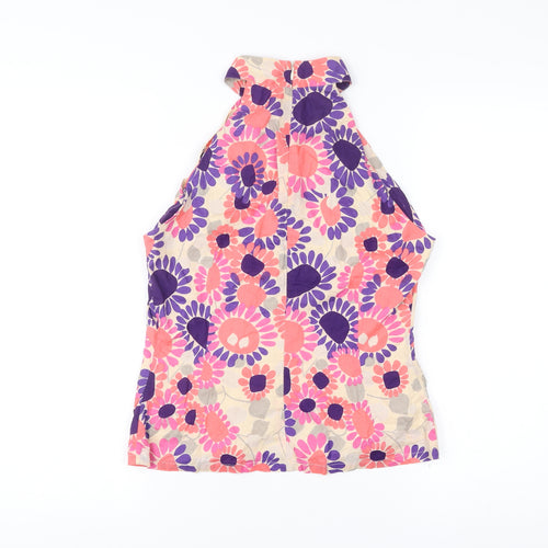 French Connection Womens Multicoloured Floral Halter Blouse Size 12