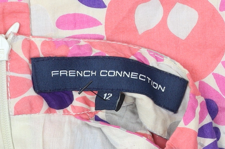 French Connection Womens Multicoloured Floral Halter Blouse Size 12