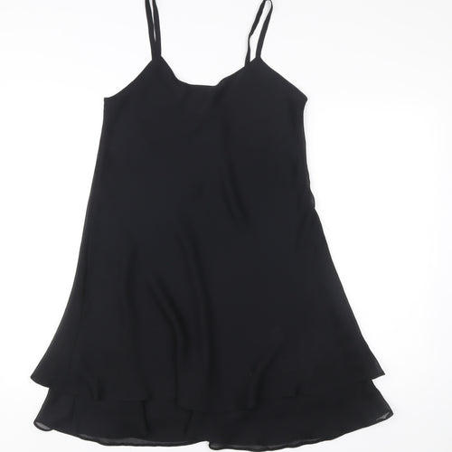 Rebecca Sheldon New Look Womens Black Size 10 Slip Dress