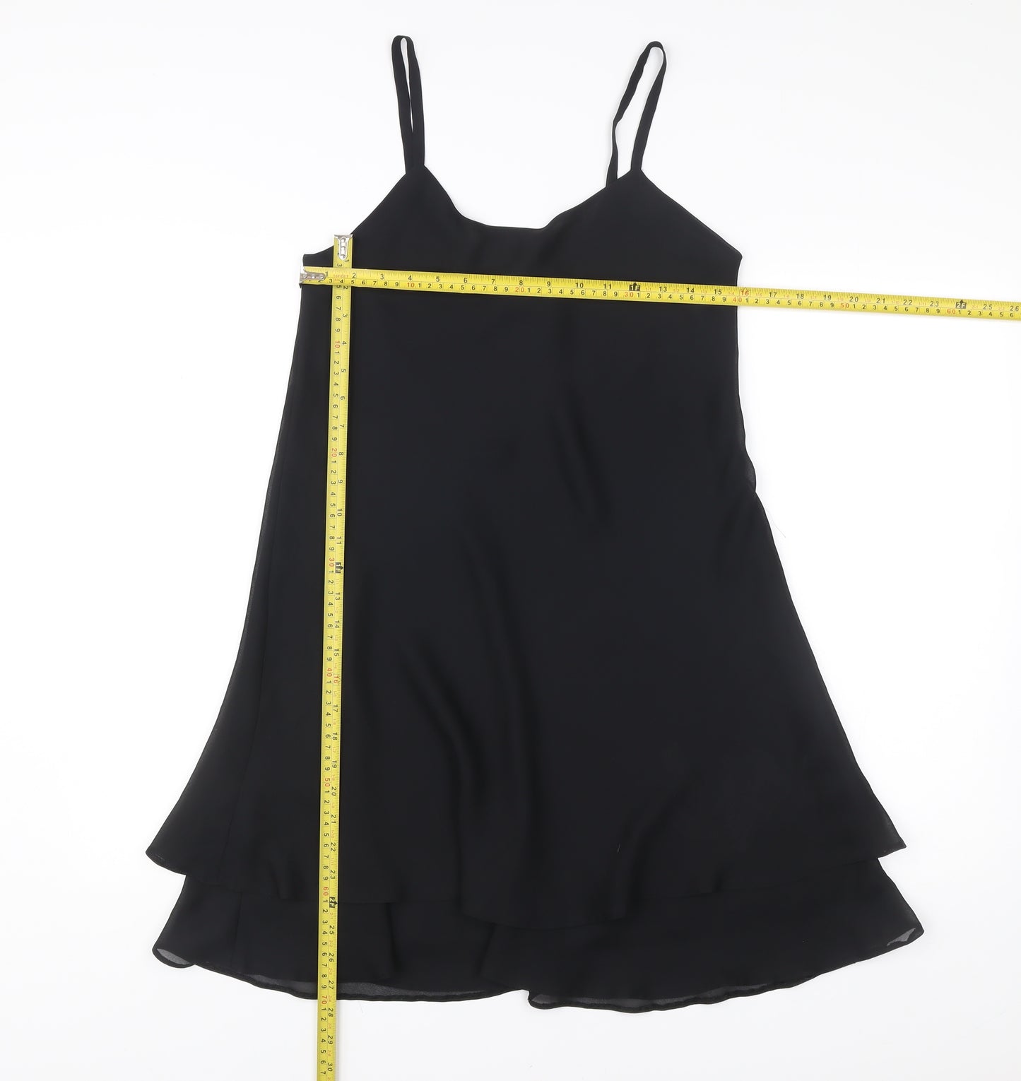 Rebecca Sheldon New Look Womens Black Size 10 Slip Dress