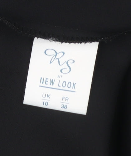 Rebecca Sheldon New Look Womens Black Size 10 Slip Dress