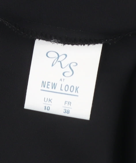 Rebecca Sheldon New Look Womens Black Size 10 Slip Dress
