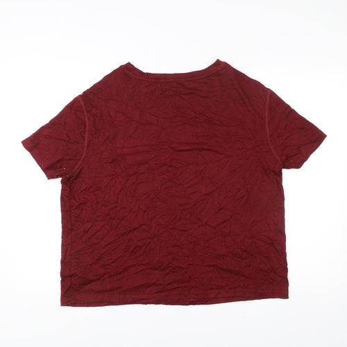 Marks and Spencer Men’s Red Short Sleeve Crew Neck T-Shirt L
