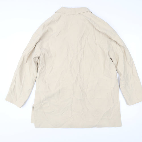 H&M Men Beige Viscose Blend Blazer Jacket Size S Smart Casual
