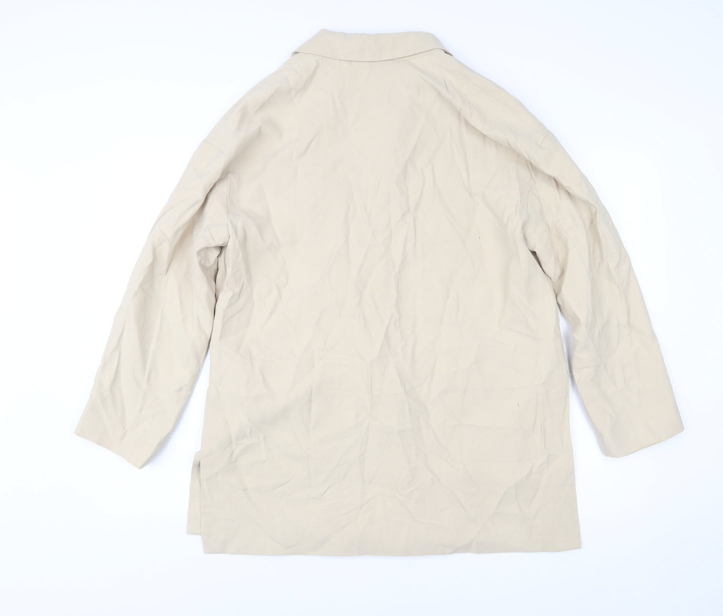 H&M Men Beige Viscose Blend Blazer Jacket Size S Smart Casual