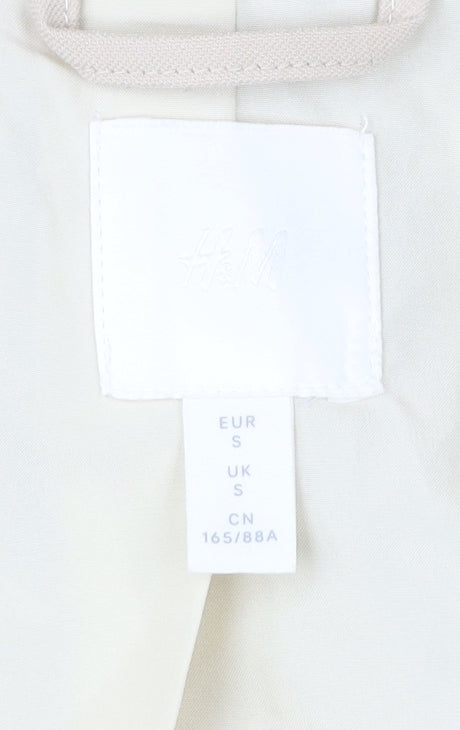 H&M Men Beige Viscose Blend Blazer Jacket Size S Smart Casual