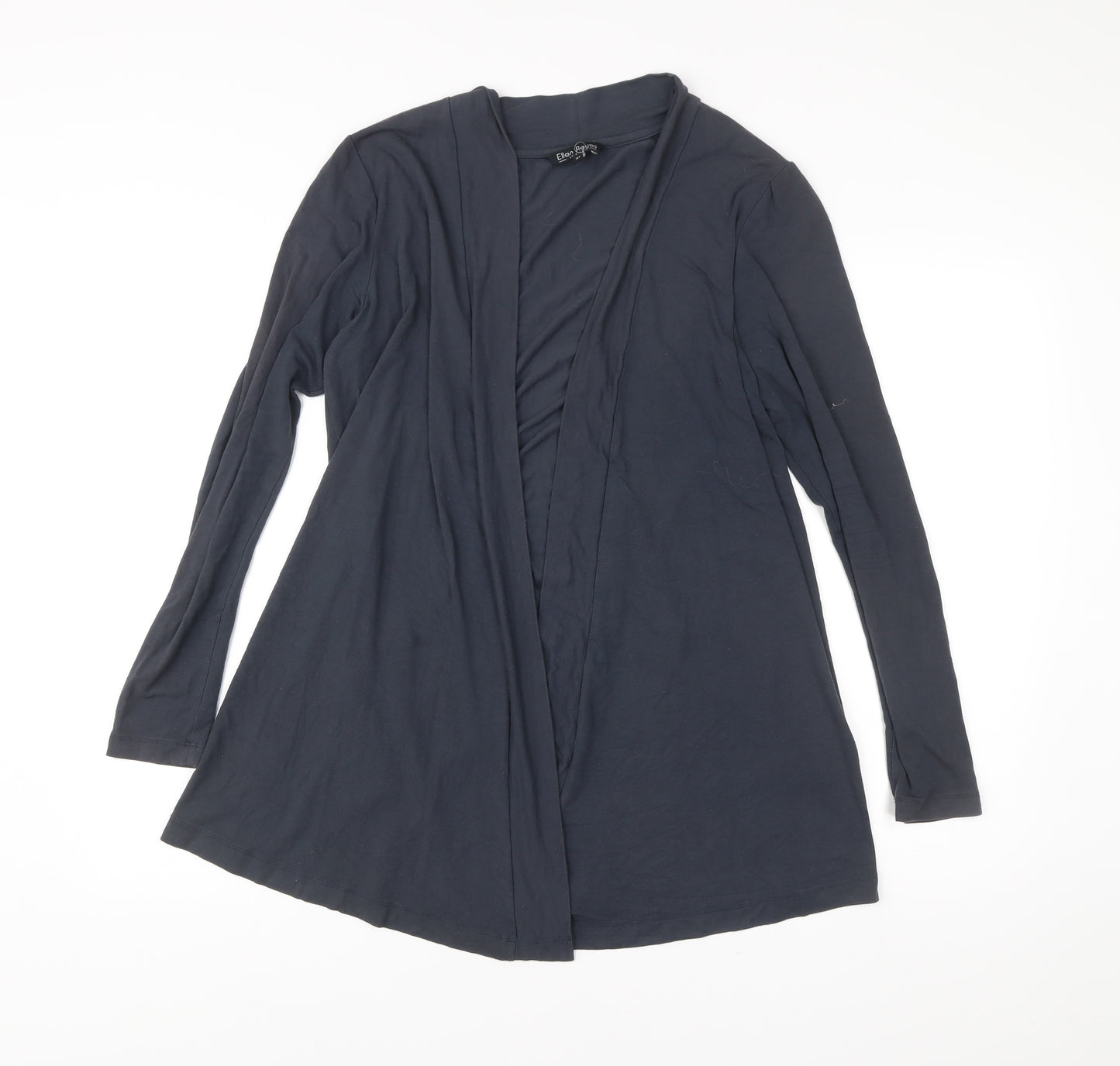 Ellen Reyes Womens Black Cardigan Size M Viscose Blend Long Sleeve
