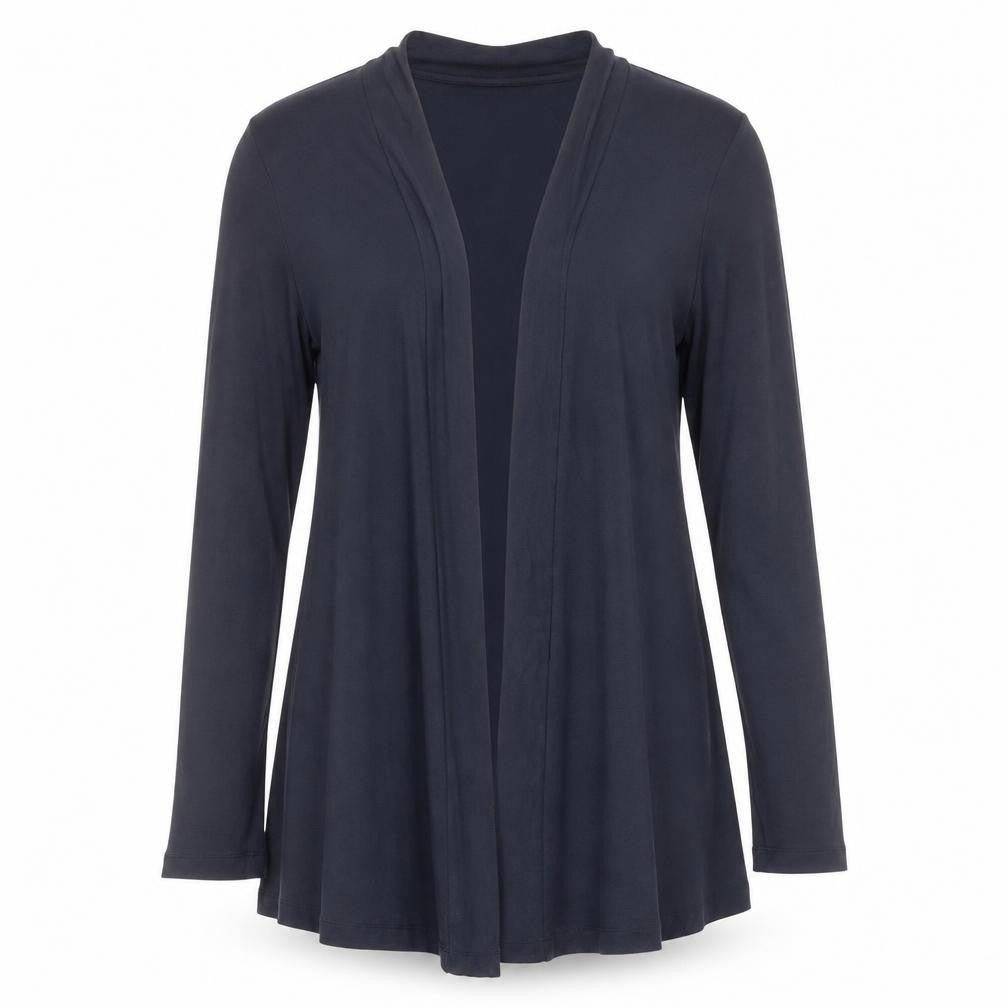 Ellen Reyes Womens Black Cardigan Size M Viscose Blend Long Sleeve