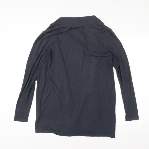 Ellen Reyes Womens Black Cardigan Size M Viscose Blend Long Sleeve