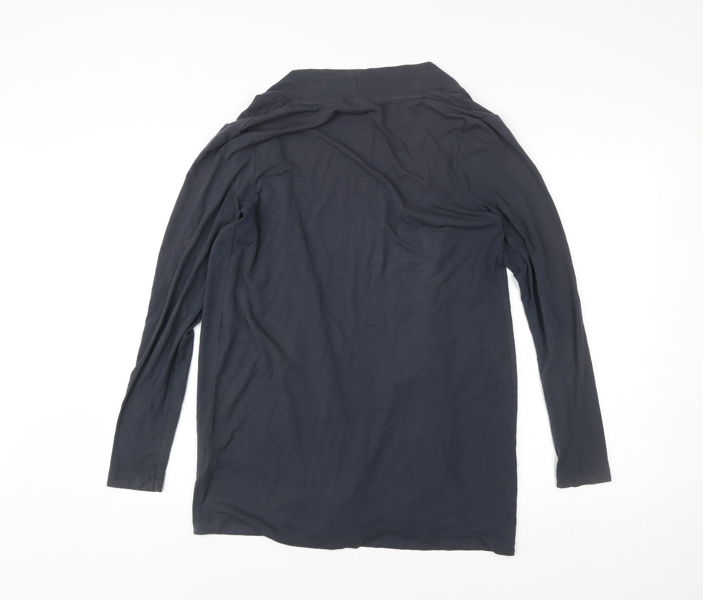 Ellen Reyes Womens Black Cardigan Size M Viscose Blend Long Sleeve