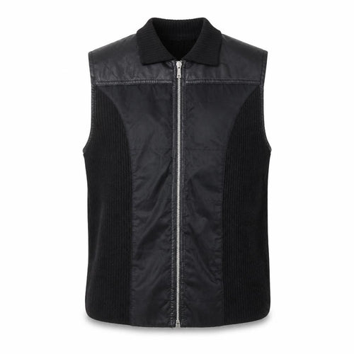 Gerry Weber Women's Black Wool Blend Waistcoat Vest Size 40 Zip Up