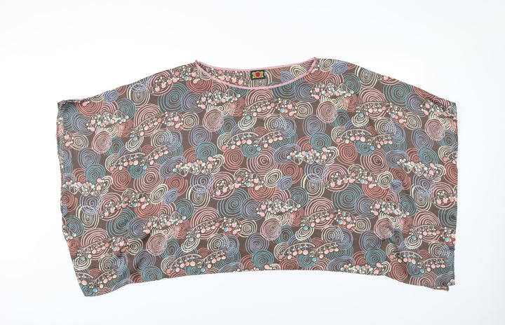 Labour of Love Womens Multicoloured Cotton Kimono Blouse M