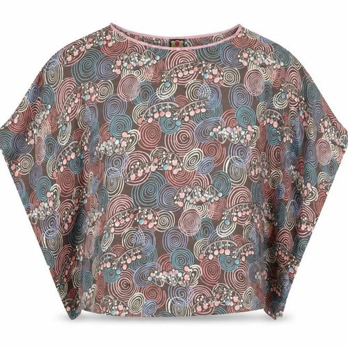 Labour of Love Womens Multicoloured Cotton Kimono Blouse M