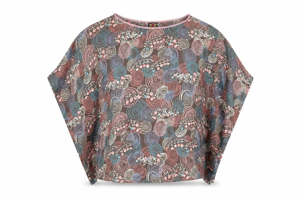 Labour of Love Womens Multicoloured Cotton Kimono Blouse M