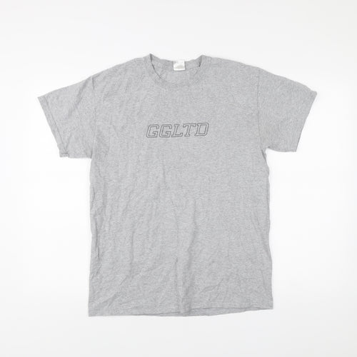 G&G Men’s Grey M Short Sleeve Crew Neck Cotton T-Shirt