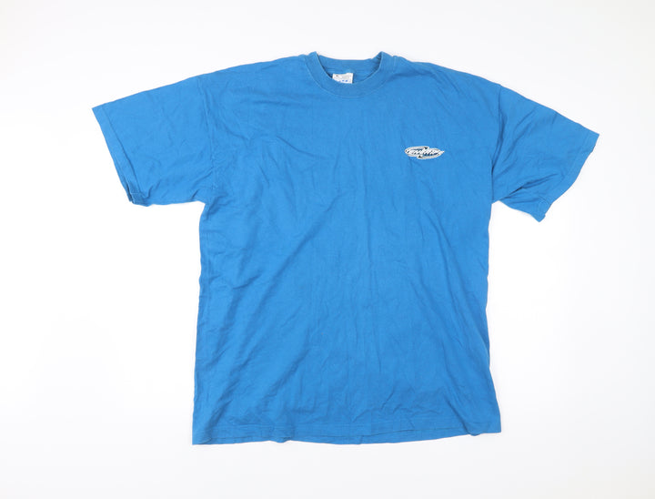 Fruit of the Loom Men's Blue XL Crew Neck Cotton T-Shirt