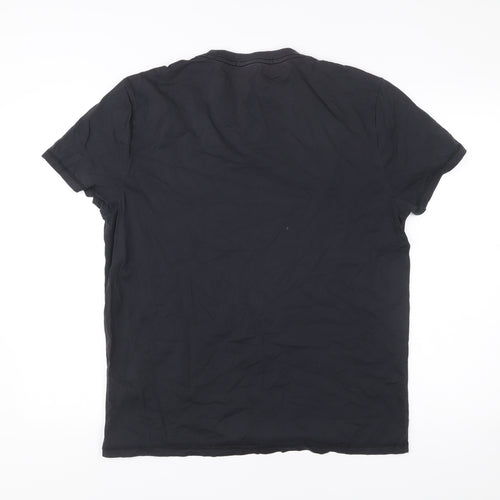 Calvin Klein Men’s Black XL Crew Neck Cotton T-Shirt