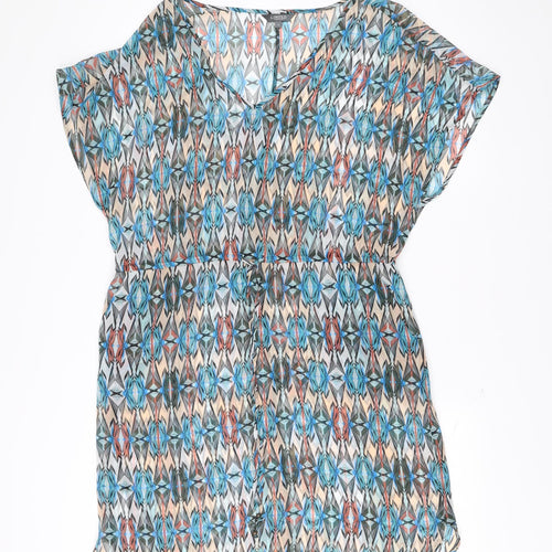 Marks and Spencer Women’s Multicoloured Size 16 Asymmetric Shift Dress