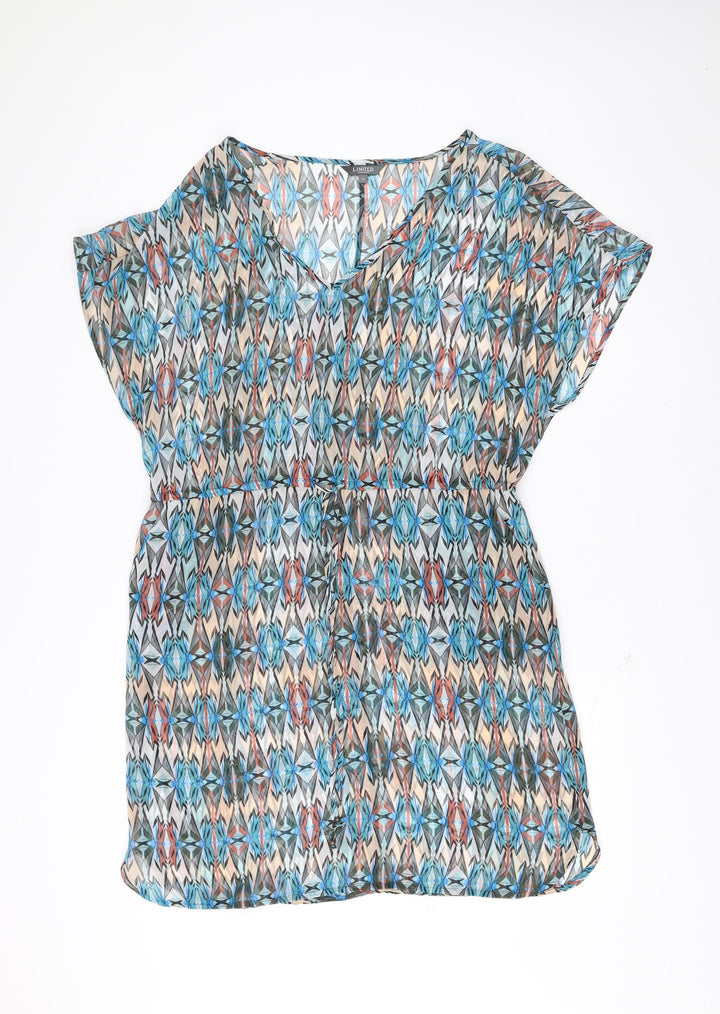 Marks and Spencer Women’s Multicoloured Size 16 Asymmetric Shift Dress