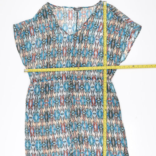 Marks and Spencer Women’s Multicoloured Size 16 Asymmetric Shift Dress