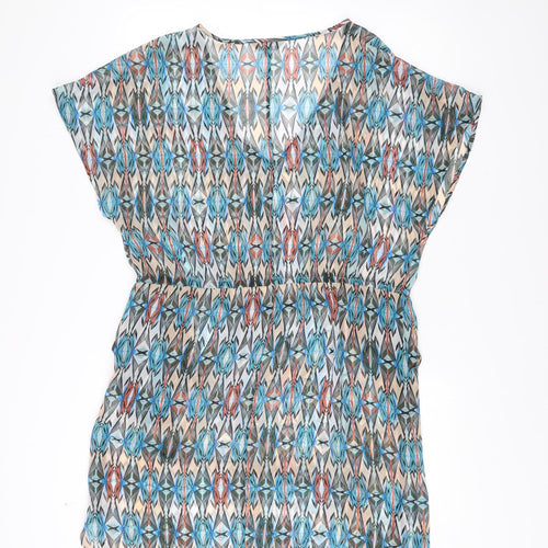 Marks and Spencer Women’s Multicoloured Size 16 Asymmetric Shift Dress
