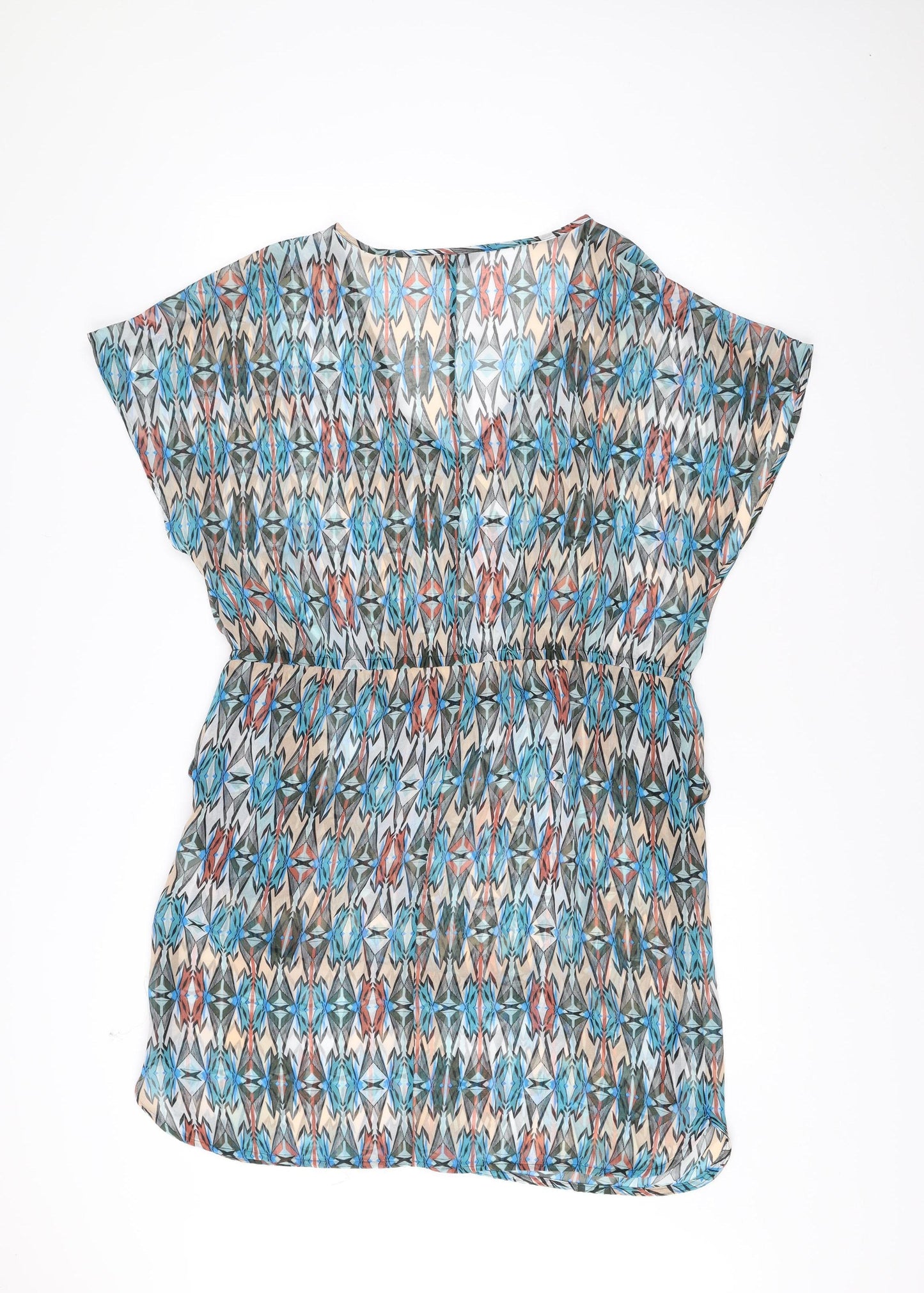 Marks and Spencer Women’s Multicoloured Size 16 Asymmetric Shift Dress