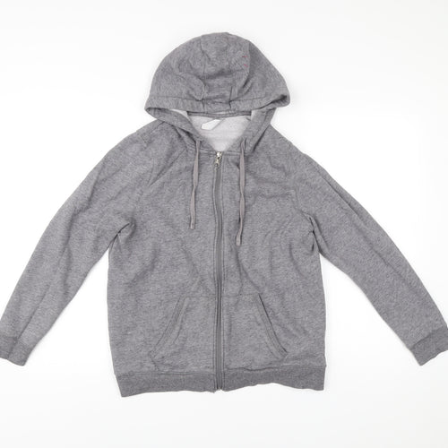Decathlon Men’s Grey Full Zip Hoodie Size L Regular Fit