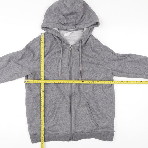 Decathlon Men’s Grey Full Zip Hoodie Size L Regular Fit