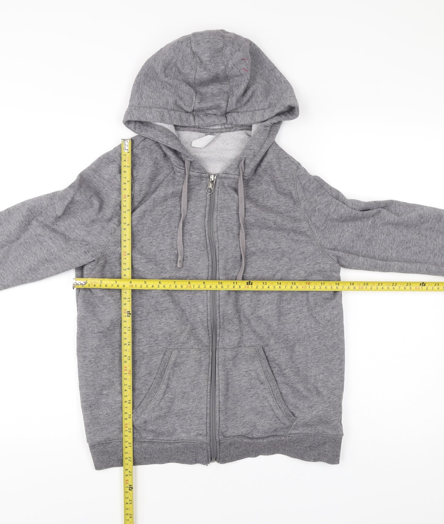 Decathlon Men’s Grey Full Zip Hoodie Size L Regular Fit