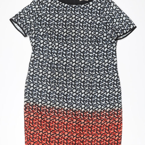 Planet Womens Multicoloured Size 16 Sheath Knee Length Dress