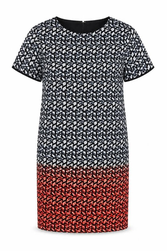 Front view of Planet women’s multicoloured, size UK 16, sheath knee length dress
