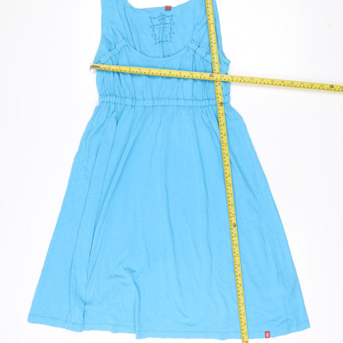 Esprit Women’s Blue A-Line Sleeveless Knee Length Jersey Dress L
