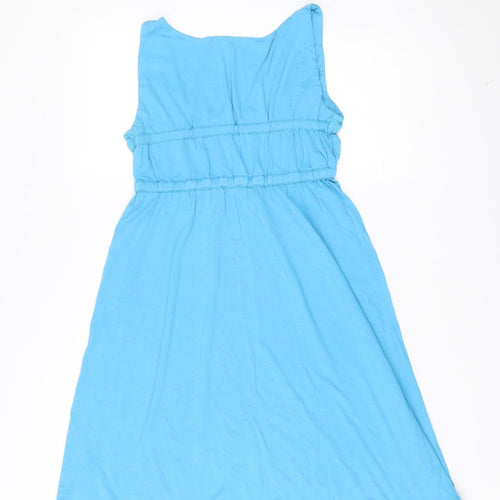 Esprit Women’s Blue A-Line Sleeveless Knee Length Jersey Dress L