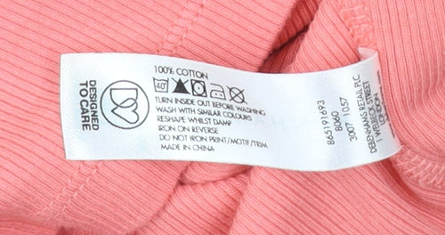 Debenhams Womens Pink Size 10 Sleeveless Beaded Tank Top