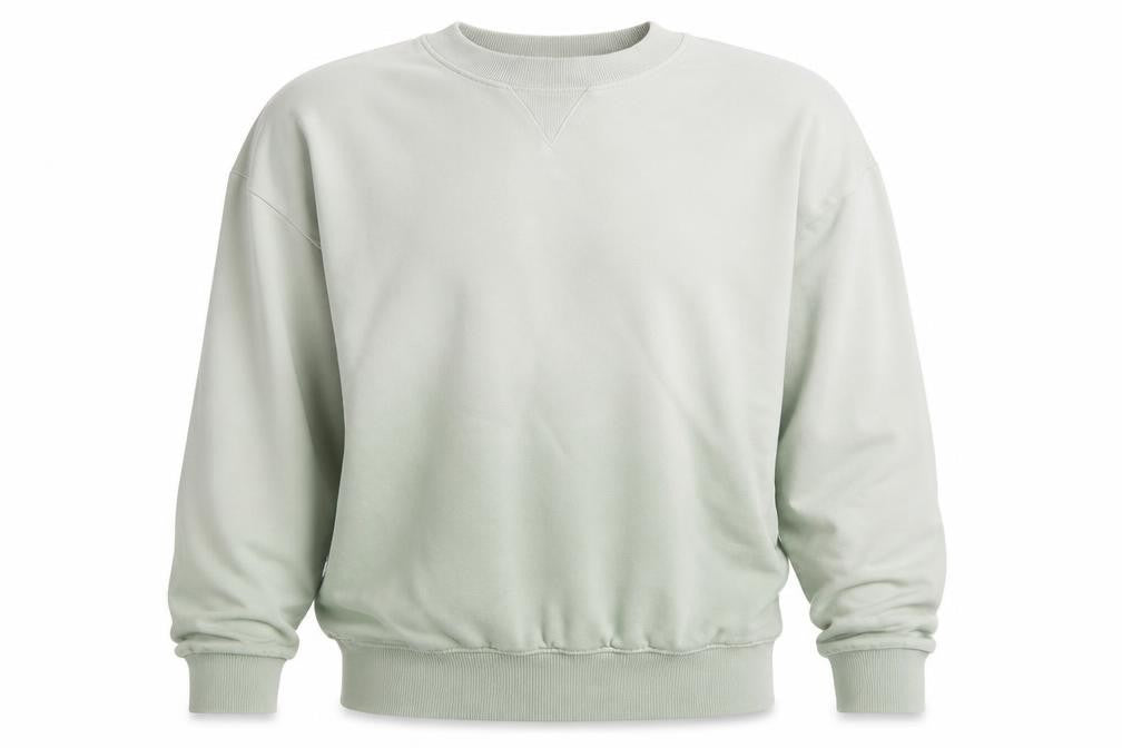 Front view of Next Men’s Green Gradient Pullover Sweatshirt, size S, Long Sleeve