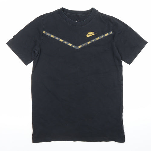 Nike Boys Black XL Graphic Logo Sports T-Shirt Casual Gym Tee