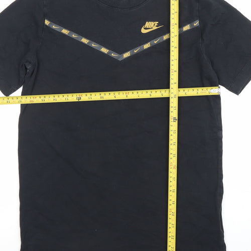 Nike Boys Black XL Graphic Logo Sports T-Shirt Casual Gym Tee