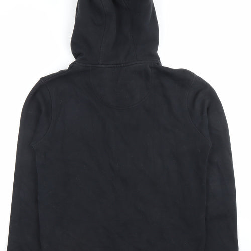 SoulCal&Co Unisex Black Full Zip Hoodie Size M Cotton Blend
