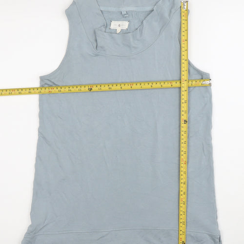 Lou & Grey Womens Blue Sleeveless Cowl Neck Tank Top Size S