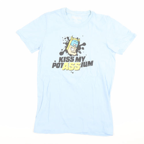 Beano Womens Blue Small Graphic T-Shirt Funny Cartoon Casual Top