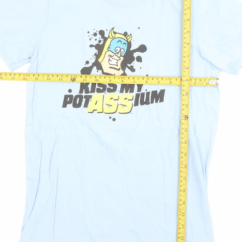 Beano Womens Blue Small Graphic T-Shirt Funny Cartoon Casual Top