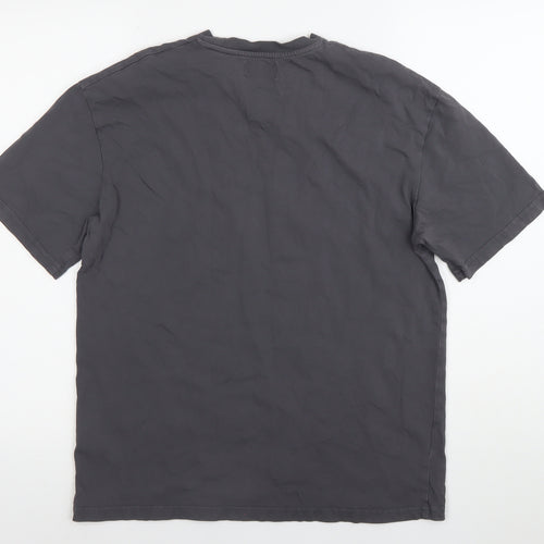 Topman Men’s Grey XS Graphic Crew Neck Short Sleeve T-Shirt