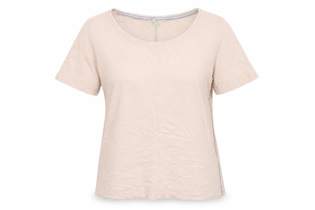 Wallis Stuff Womens Pink Cotton Scoop Neck T-Shirt Size 10