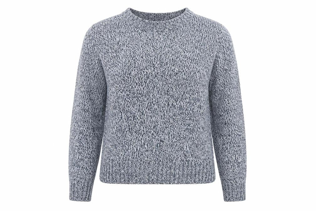Front view of H&M Divided Women’s Blue Knit jumper, size S, Regular Fit