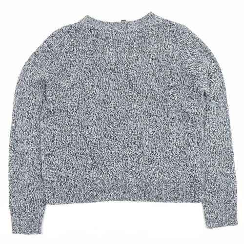 H&M Divided Women’s Blue Knit Pullover Jumper Size S Regular Fit