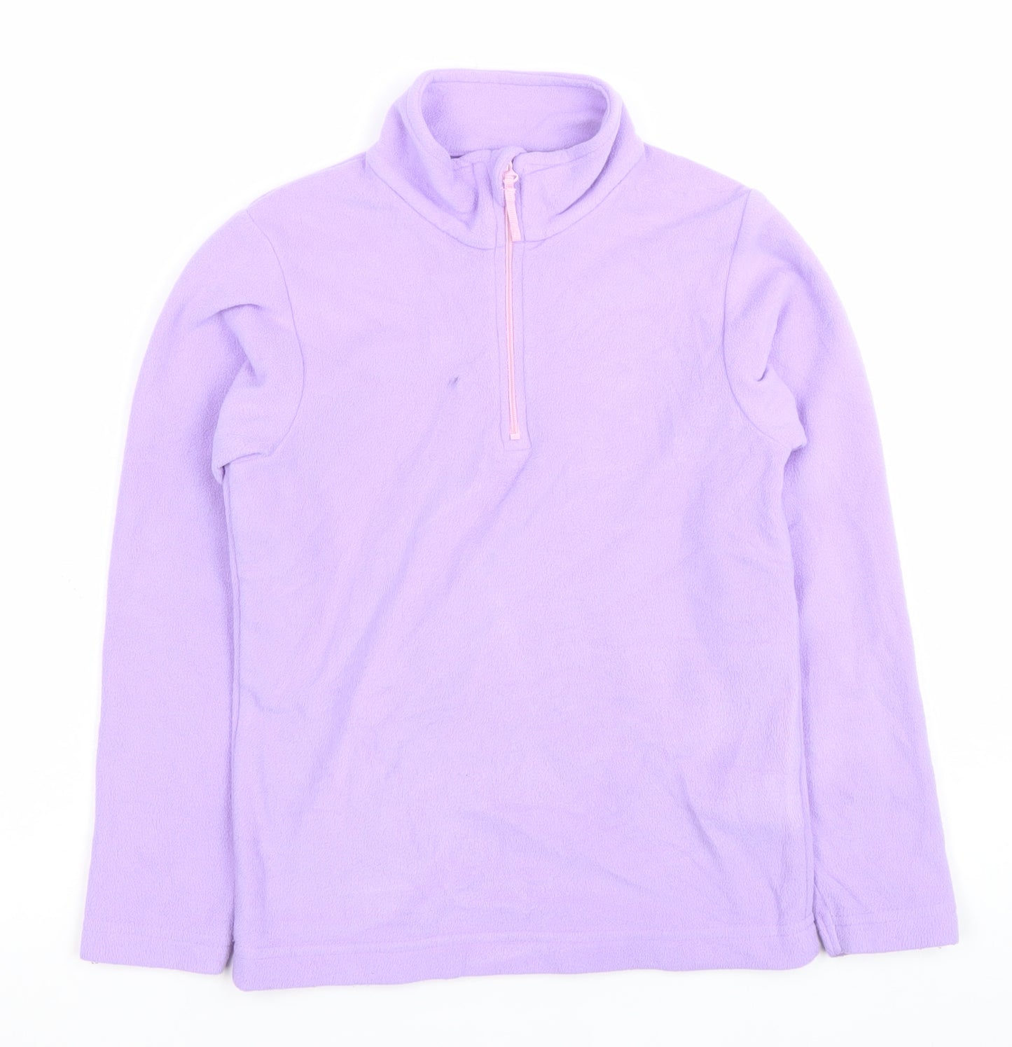 Mountain Warehouse Girls Purple Fleece 1/2 Zip Sweatshirt 7-8 Years