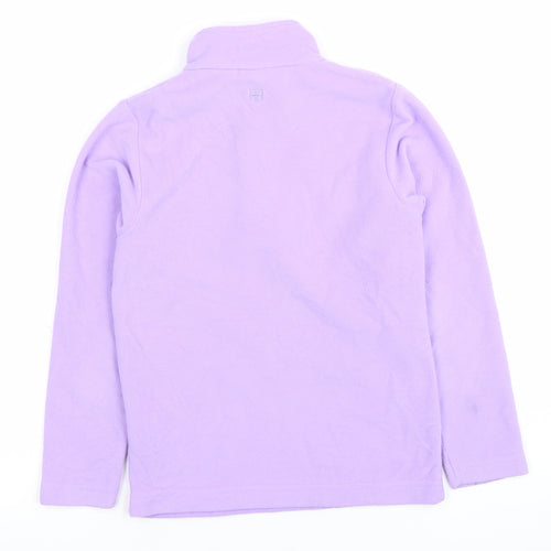 Mountain Warehouse Girls Purple Fleece 1/2 Zip Sweatshirt 7-8 Years